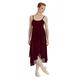 Capezio Camisole Empire Dress Dance Costume, Elegant Dance Costumes With Leotard & Flowing Georgette Skirt, Sleeveless Dress For Women, Ideal For Lyrical & Ballet Dance - Burgundy, M (Medium)