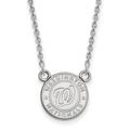 Women's Washington Nationals Small Logo Sterling Silver Pendant Necklace