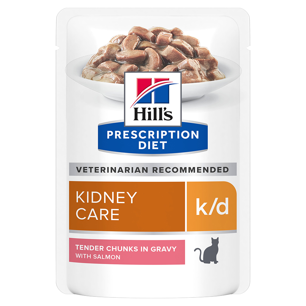 Hill's Prescription Diet k/d Kidney Care umido per gatti - buste - Set %: 48 x 85 g (Salmone)