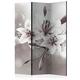 murando Decorative Room Divider Lily 135x172 cm / 54"x68" Single-Sided Folding Screen 3 Panels Room Partition Non-Woven Canvas Print Opaque Photo Display b-C-0040-z-b