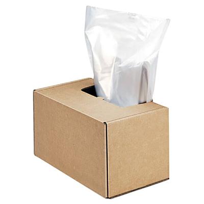 Fellowes 3604101 Clear 50" x 42 1/2" x 42 1/2" 50 Gallon Shredder Bag - 50/Box