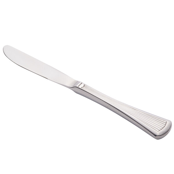 Libbey 881 754 Minuet 7 1/4" 18/0 Stainless Steel Heavy Weight Bread and Butter Knife - 36/Case