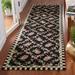Black/White 0.25 in Area Rug - Winston Porter Jonsson Floral Hand-Hooked Wool Black/Ivory Area Rug Wool | 0.25 D in | Wayfair AGGR3126 38150515