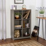 Ebern Designs Zimo 39.13" H x 11.61" W Cube Bookcase Wood in Brown/Gray | 39.37 H x 25.67 W x 11.5 D in | Wayfair 585E374C0DD4449E9F19BC3B5E611443