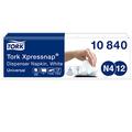 Tork 10840 Xpressnap Napkins N4 / Suitable for N4 Interfold Napkin System Dispensers/White / 1-Ply / 8 x 1125 (10.7 x 16.5 cm)