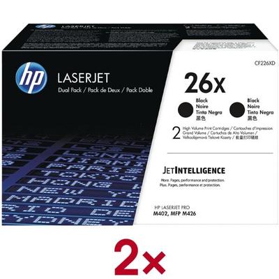 HP 2er-Pack Druckkassette »HP CF226XD« HP 26X schwarz Image