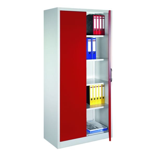 OTTO Office Stahlschrank mit Flügeltüren 93 x 195 cm rot, 93x195x50 cm Image