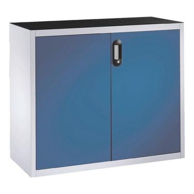 CP Stahlschrank mit Flügeltüren 120 x 100 cm blau, 120x100x40 cm