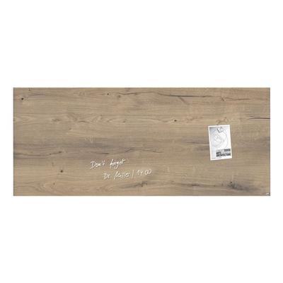 Glas-Magnettafel »Artverum Natural Wood« GL247 braun, Sigel