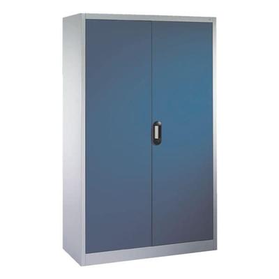 CP Stahlschrank mit Flügeltüren 120 x 195 cm blau, 120x195x50 cm