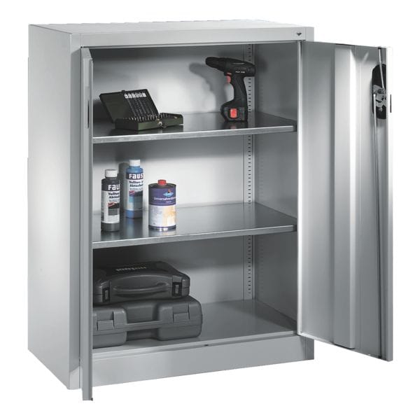 CP Stahlschrank mit Flügeltüren 93 x 120 cm grau, 93x120x50 cm