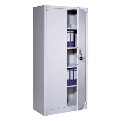 CP Feuergeschützter Stahlschrank 120 x 195 cm grau, 120x195x50 cm