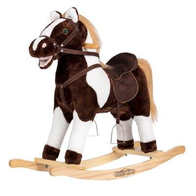 Rockin' Rider Tex Rocking Horse, Metal in Brown/White, Size 25.2 H x 11.81 W in | Wayfair 5-20448M
