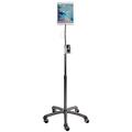 CTA Digital: Heavy Duty Adjustable Rotating Gooseneck Tablet Stand with Locking Wheels for 7-13 inch Tablets, Fits 10.2 inch (7th Gen), iPad Air 3, 12.9 inch iPad Pro and More