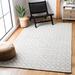 White 48 x 0.35 in Indoor Area Rug - Gracie Oaks Lorain Hand-Knotted Cotton Gray/Ivory Area Rug Cotton | 48 W x 0.35 D in | Wayfair