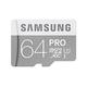 Samsung PRO Plus Micro SDXC 64GB bis zu 90MB/s lesen, bis zu 80MB/s schreiben, Class 10 Speicherkarte (inkl. SD Adapter), grau/weiß