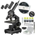 National Geographic 9039100 40x1024 Microscope set for children and adults with light/translucency function and USB camera as well as extensive accessories including practical transport case, black