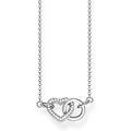 Thomas Sabo Women Necklace Heart Circle 925 Sterling Silver KE1643-051-14-L45v