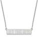 Women's New York Mets Sterling Silver Small Bar Necklace