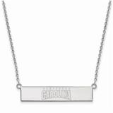 Women's South Carolina Gamecocks Sterling Silver Small Bar Necklace
