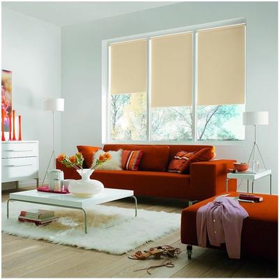 Büscher Sunlines Seitenzug-Rollo mit Energiespareffekt 62 x 180 cm gelb, 62x180 cm