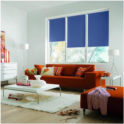 Büscher Sunlines Seitenzug-Rollo mit Energiespareffekt 102 x 240 cm blau, 102x240 cm