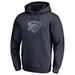 Men's Fanatics Branded Navy Oklahoma City Thunder Static Logo Pullover Hoodie