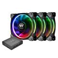 Thermaltake Riing Plus 12 RGB TT Premium Edition 120mm Software Enabled 12 Controllable LED RGB 9 Blades Case/Radiator Fan -Triple Pack. CL-F053-PL12SW-A