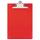 Saunders 21601 1&quot; Capacity 12&quot; x 8 1/2&quot; Red Recycled Plastic Clipboard with Ruler Edge
