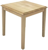 Solid Wood Reception End Table & Coffee Table Series - 20" Square End Table