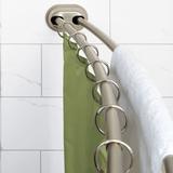 NeverRust Double Tension Curved Shower Rod , Brushed Nickel