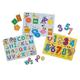 Melissa & Doug Disney Alphabet/Numbers/Shapes/Colors Peg Puzzle (8 Piece)