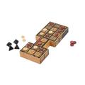 Masters Replica Royal Game of Ur Board Game with Pyramid Dice - Features Authentic Design with Solid Wood Board and Wooden Pieces