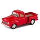 Red 1955 Chevy Stepside Pick-Up Die Cast Collectible Toy Truck