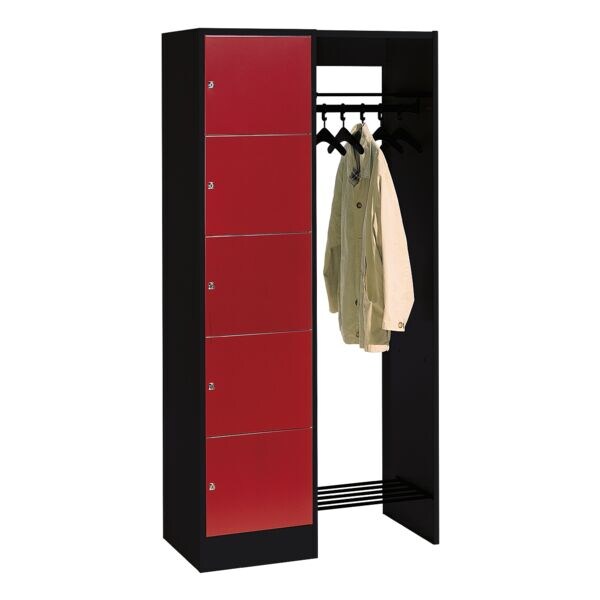 CP Offene Garderobe schwarz, 96x195x48 cm Image