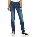 G-STAR RAW Women's Midge Saddle Mid Waist Straight Jeans, Blue Dark Aged, 30W / 30L