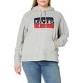 Levi's Women's Graphic Sport Hoodie, Grey (Sportswear Hoodie Smokestack Htr 0000), L