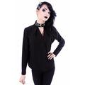 Restyle Witchcraft Choker Blouse Occult Punk Top - Black (2XL - UK 16)