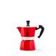 Bialetti - Moka Color: iconic stovetop espresso maker, made real Italian coffee, 3-cup (130 ml) Moka pot, aluminum, Red, 30 x 20 x 15 cm