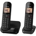 Panasonic KX-TGC41 Digital Cordless Phone with Nuisance Call Blocker, speakerphone and call waiting - Black (Pack of 2)