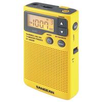 Sangean DT-400W AM/FM Portable Radio - Yellow