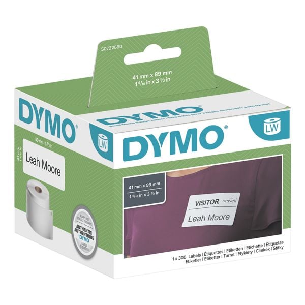 Dymo LabelWriter Papier-Etiketten »S0722560« weiß