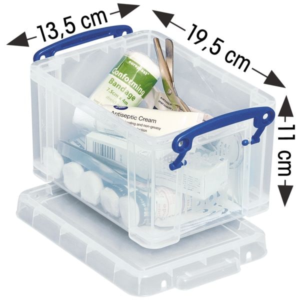 Really Useful Box Ablagebox 1,6 Liter transparent, 19.5x11x13.5 cm Image