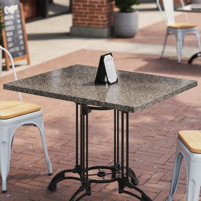 Art Marble Furniture Q405 24" x 30" Storm Gray Quartz Tabletop