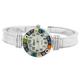 Glass Of Venice Murano Glass Watch Multicolor Millefiori Face Metal Bangle Bracelet for Women - Handmade in Italy