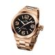 TW Steel Canteen Unisex Quartz Watch with Black Dial Analogue Display and Rose Gold Stainless Steel Rose Gold Plated Bracelet CB403