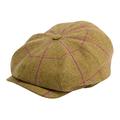 Gamble & Gunn 'Argyle' British Tweed Button Top Cap (59cm) Beige