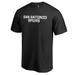 "Men's Fanatics Branded Black San Antonio Spurs Primary Wordmark T-Shirt"