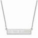 Women's New York Islanders Sterling Silver Small Bar Necklace
