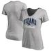 Women's Heather Gray Tennessee Titans Victory Script V-Neck T-Shirt